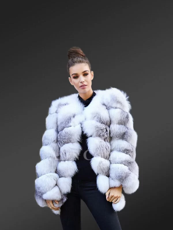 real fox fur winter coat