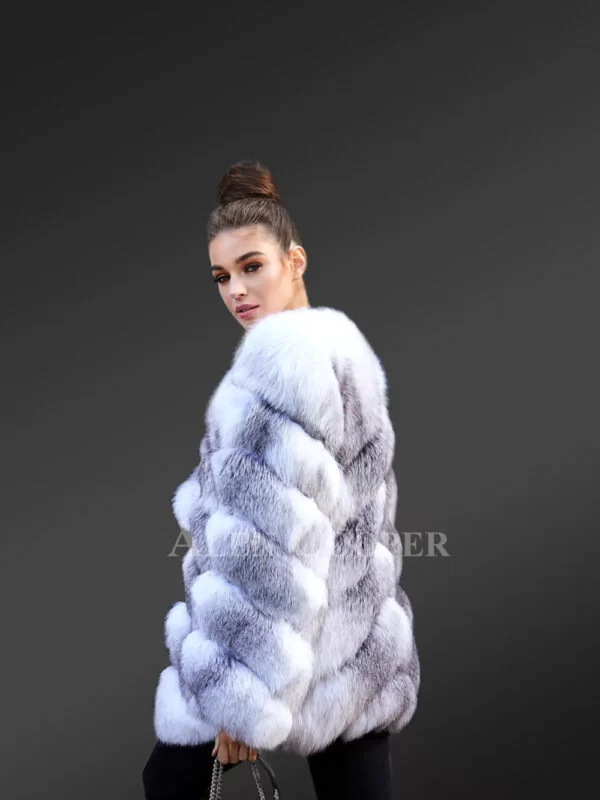 Real Fox Fur Winter Coat for Women with Super Stylish Paragraph Design - Image 6