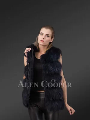 Real Fox Fur Winter Vest