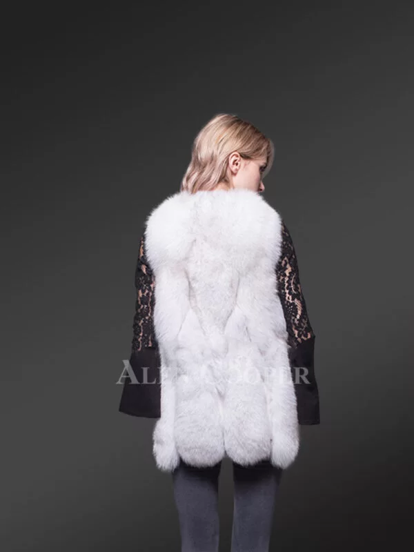 Genuine Fox Fur Winter Vest Safekeeping Women Pleasantly Warm and Trendy - Image 6