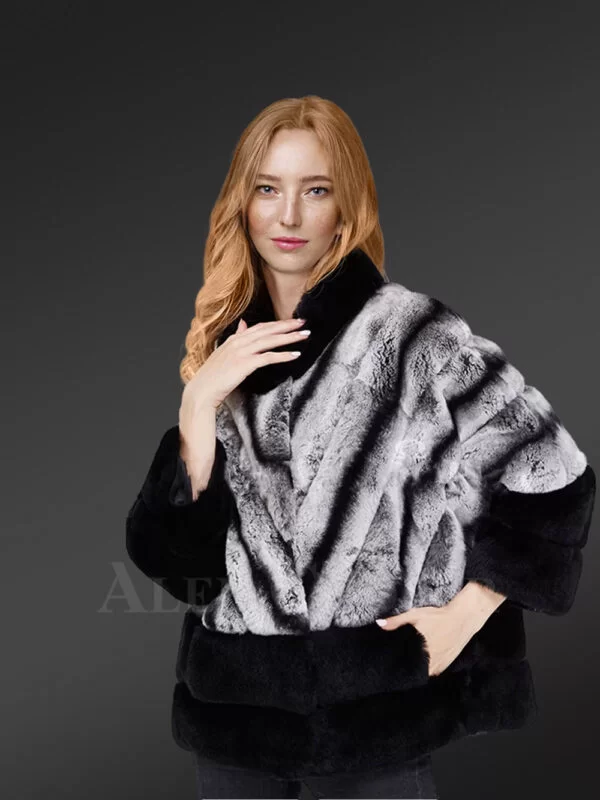 Korean Styled Bi-Color Real Fur Winter Vest for Women - Image 3