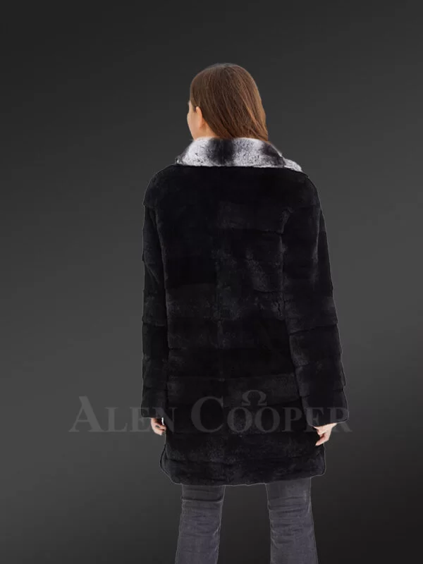 Womens Long Fur Coat In Black – Sophistication At Its Peak - Image 6