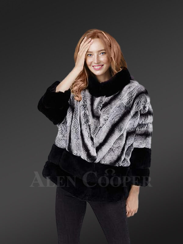 Korean Styled Bi-Color Real Fur Winter Vest for Women - Image 5