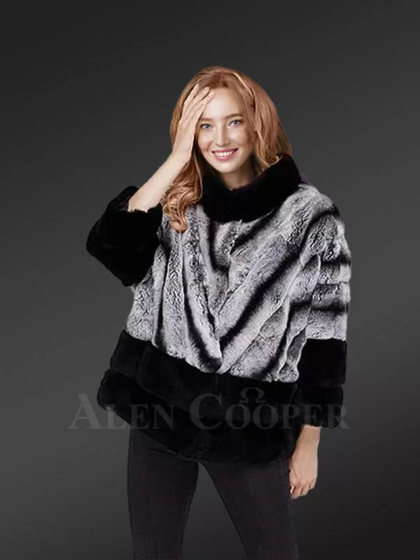 Korean Styled Bi-Color Real Fur Winter Vest for Women - Image 5