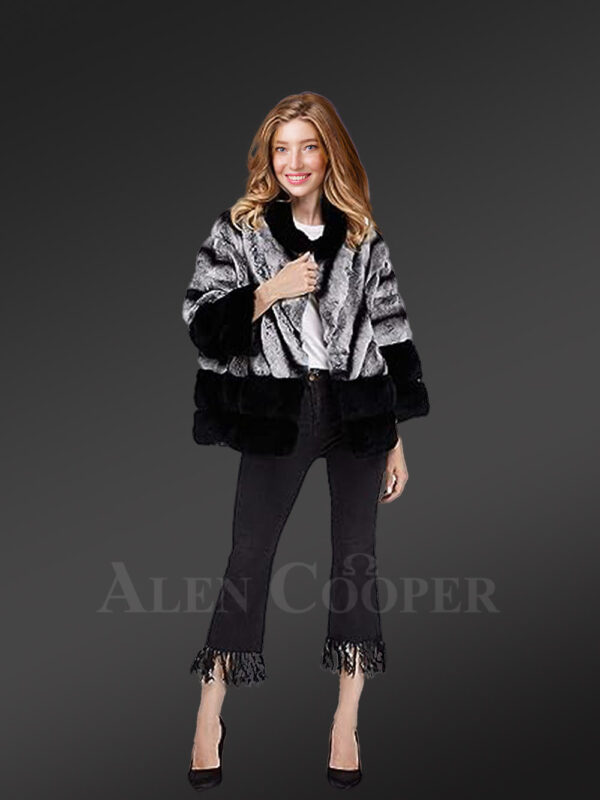 Korean Styled Bi-Color Real Fur Winter Vest for Women - Image 4