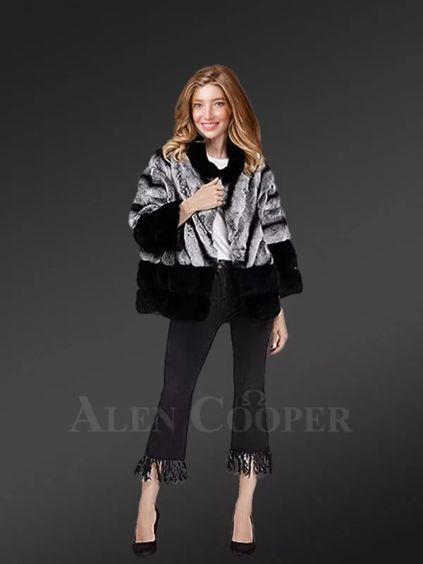 Korean Styled Bi-Color Real Fur Winter Vest for Women - Image 4