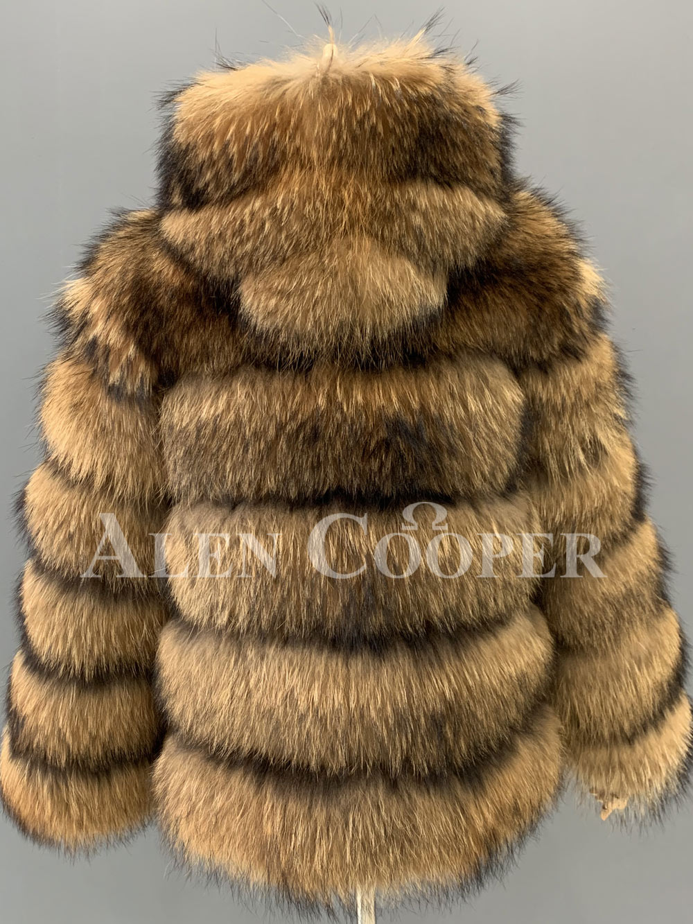 Womens Raccoon Fur Coat with Hood– Look Elegant & Enjoy Unbeatable Warmth - Image 8