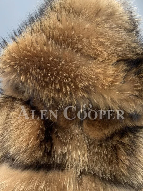 Real Raccoon Fur Sable Winter Vest for Women - Image 7