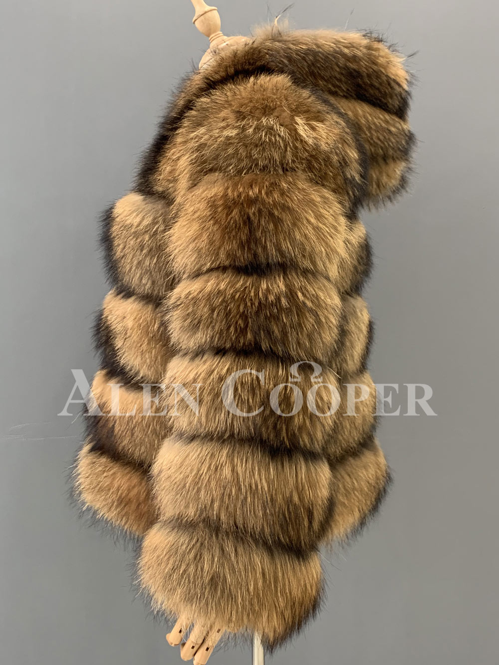 Womens Raccoon Fur Coat with Hood– Look Elegant & Enjoy Unbeatable Warmth - Image 6