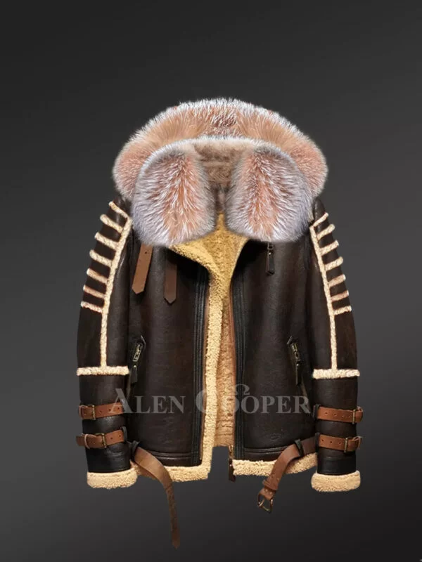 Real Sheepskin Coat Men - Image 3