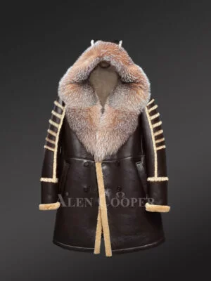 Authentic Shearling Coats to Boost Your Appeal with Crystal fox fur