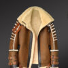 Authentic Shearling Jacket to Redefine Your Masculine Charm in Tan