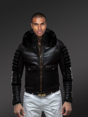 Aviator Shearling Jacket with Hood