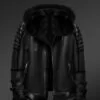 Black Shearling Jacket WithOut Watermark