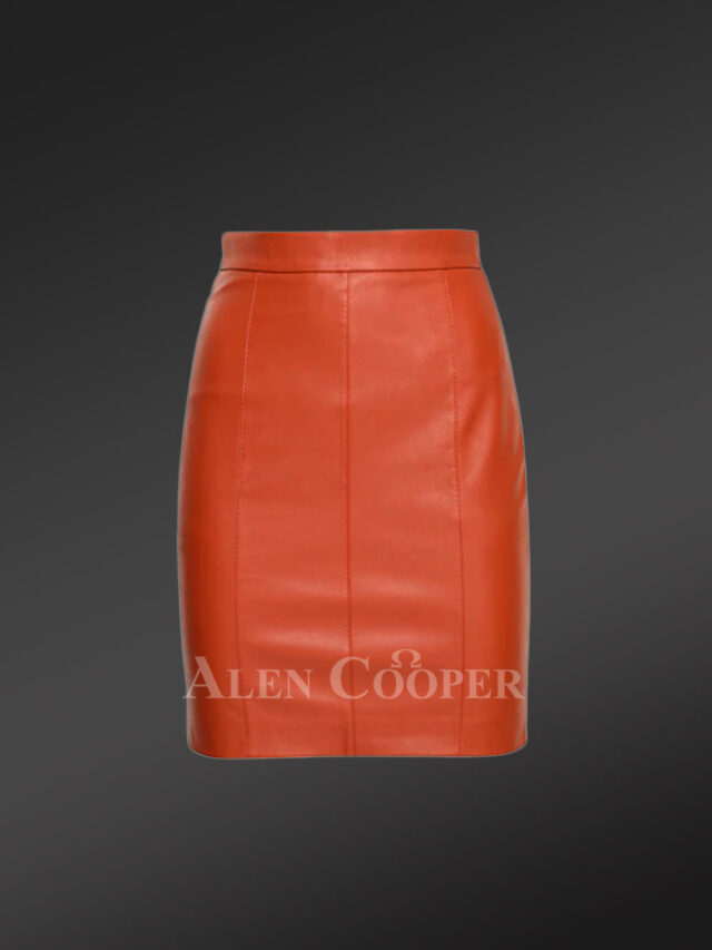 Lamb Leather Skirt for Ladies Is a Chic yet Elegant Bottom Outfit