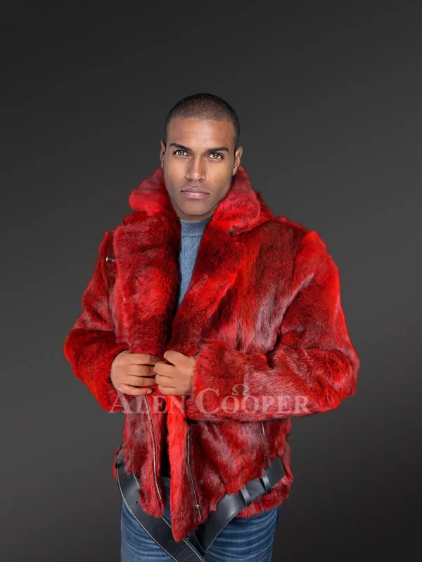 Fur-Coats-for-Men-Red