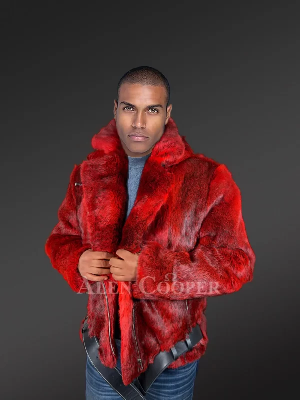 Fur Coats for Men in Red to Boost Appeal