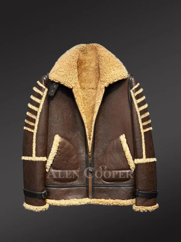 Luxurious Shearling Aviator Jacket
