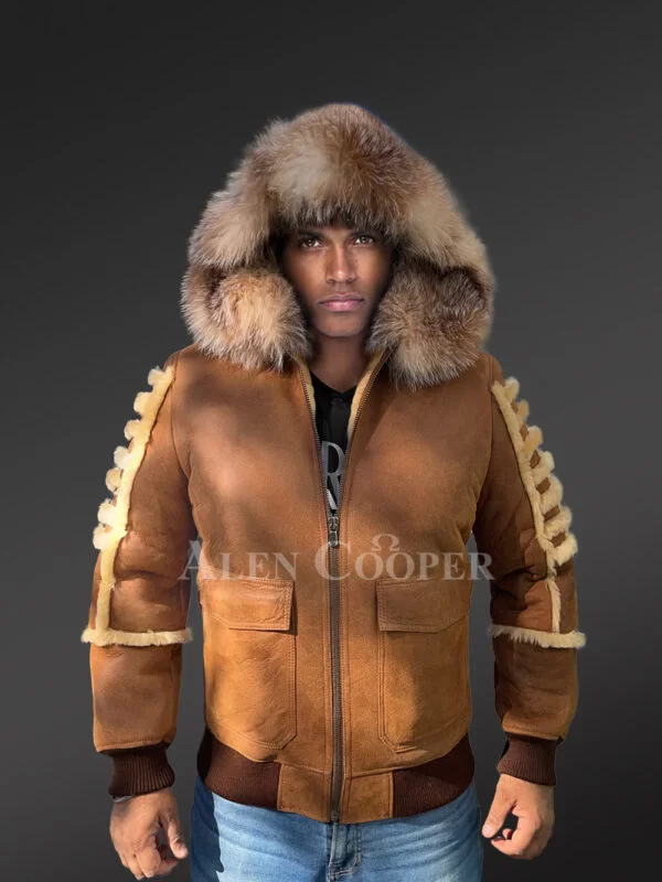 Shearling Aviator Bomber Jacket