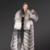 Long Coat with Polar Fox Fur