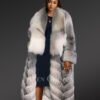 Long Coat with Polar Fox Fur