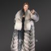 Women’s Long Coat With Polar Fox Fur