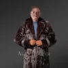Men Long Mink Coat is Timeless & Stylish Winter Wear with Pure Mink Fur