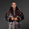 Men Long Mink Coat
