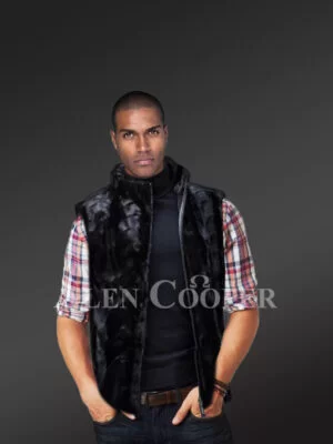 Mink Fur Vest for Men