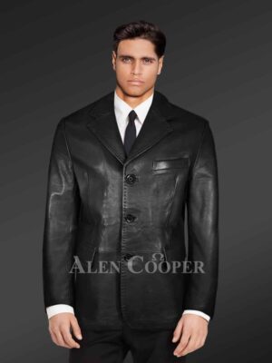 Men's Leather Dress Jacket