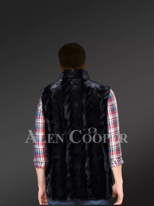 Mink Fur Vest for Men is Fashionable Winter Wear Made of Pure Mink Fur - Image 3