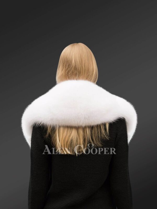 Arctic Fox Fur Boa Scarf for Women - Image 3