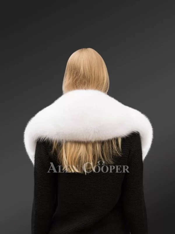 Arctic Fox Fur Boa Scarf for Women - Image 3