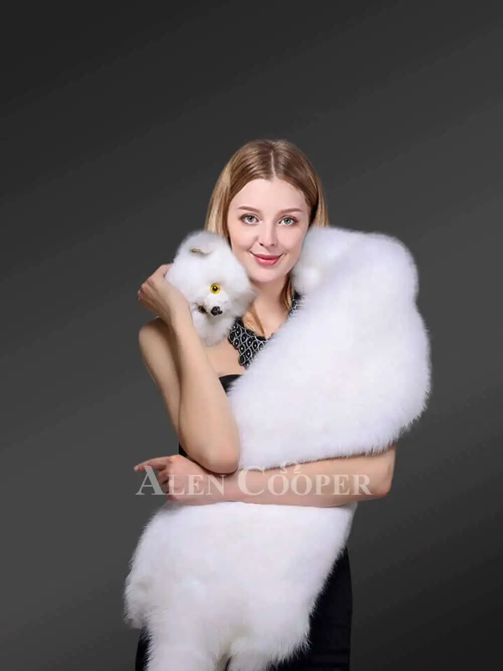 Full Skin Arctic Fox Scraf - Image 2