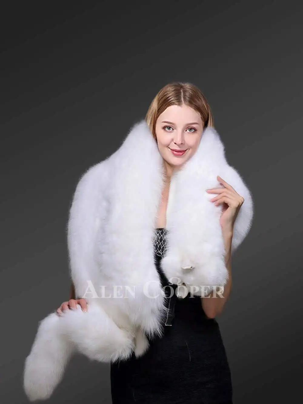 Full Skin Arctic Fox Scraf - Image 4