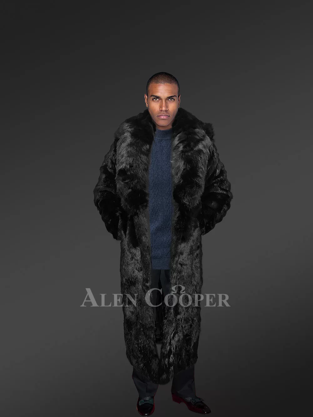 Black rabbit jacket hot sale