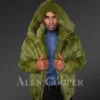 Authentic Fur Coats in Olive