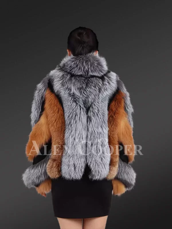 Womens Fox Fur Bomber Jacket for Maximum Style and Warmth - Image 5