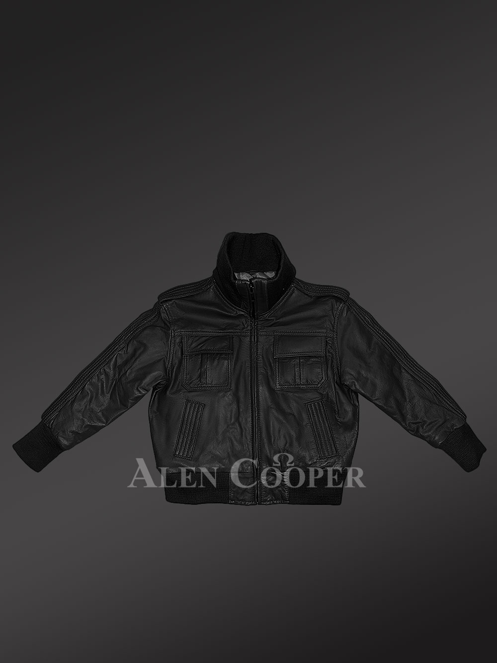 Comfortable Leather Jacket for Kids - Image 5