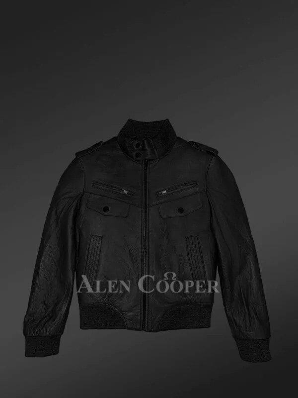 Comfortable Leather Jacket for Kids - Image 4