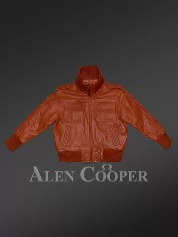 Party Style Kids Leather Jacket - Image 4