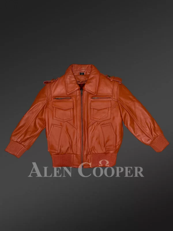 Party Style Kids Leather Jacket - Image 2