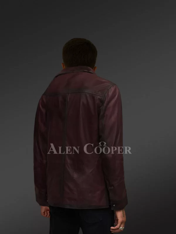 Mens Leather Dress Shirt in Brown – Step Out Looking Suave - Image 7