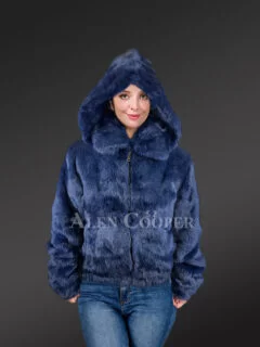 Rex Rabbit Diagonal Jacket 84300 – MARC KAUFMAN FURS