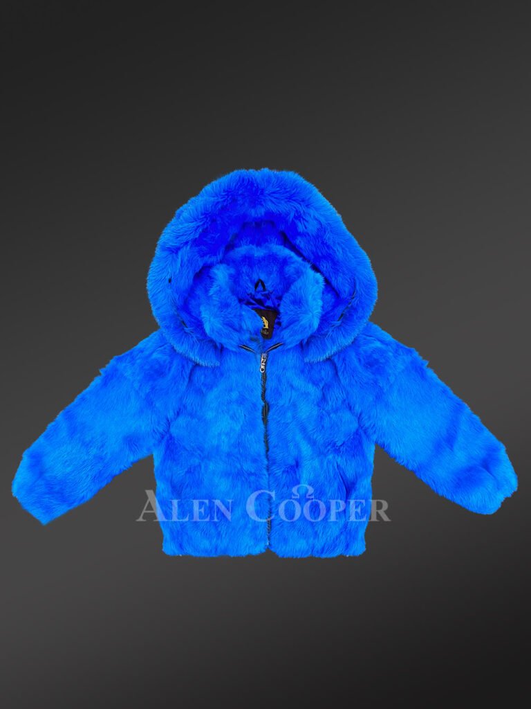 Imperial Rabbit Fur Jacket For Kids