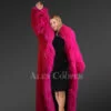 Mongolian Wool Shearling Long Coat full view
