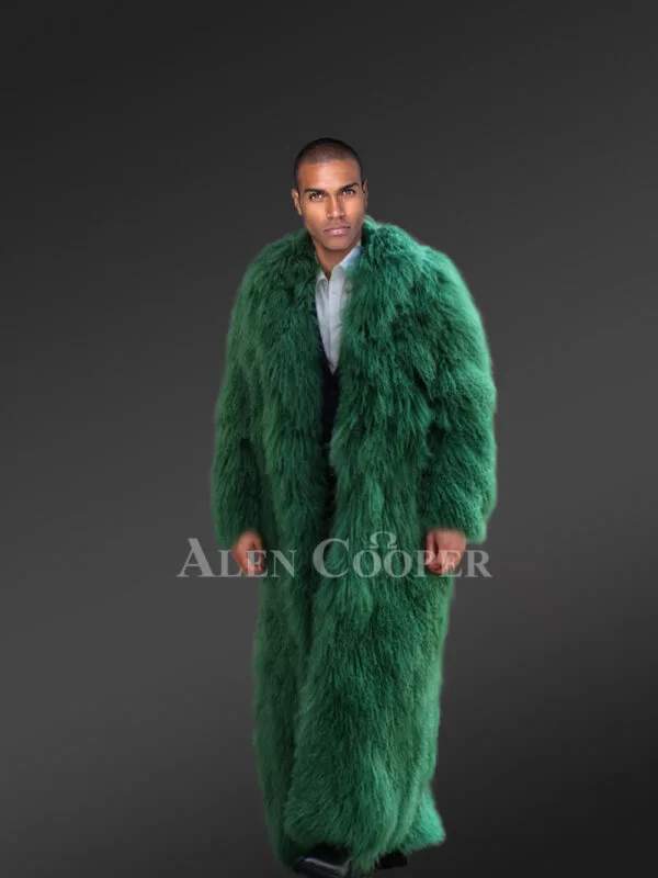 Men’s Long Mongolian Fur Coat