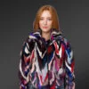 Multicolor Mink Fur Jacket For Women