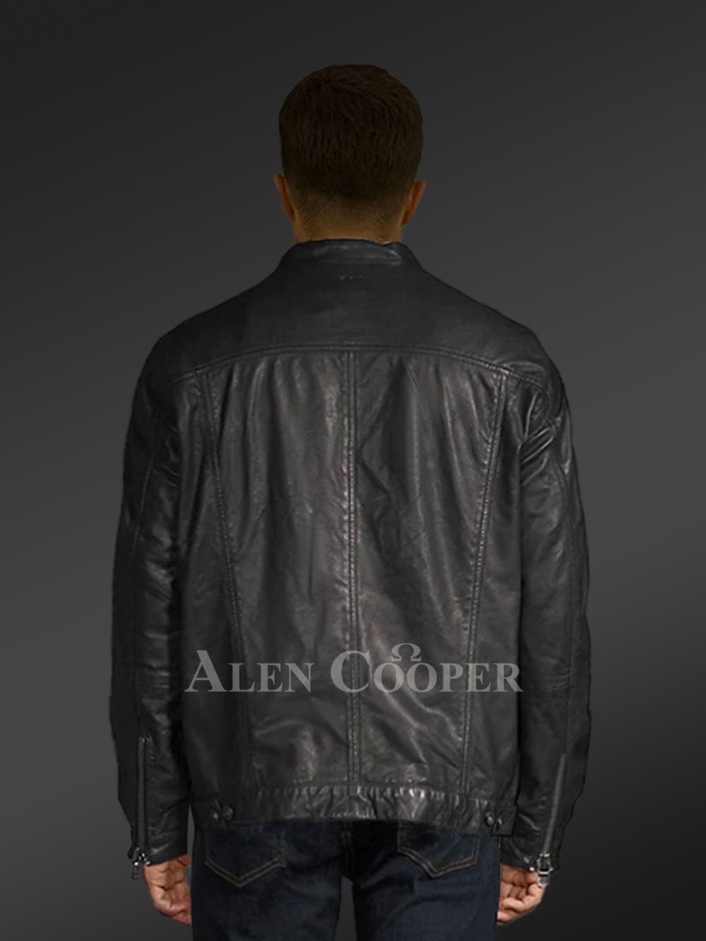 Original Leather Moto Jacket - Image 3