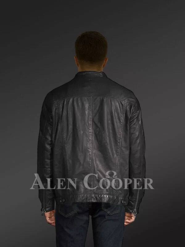 Original Leather Moto Jacket - Image 3